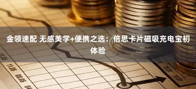 金领速配 无感美学+便携之选：倍思卡片磁吸充电宝初体验